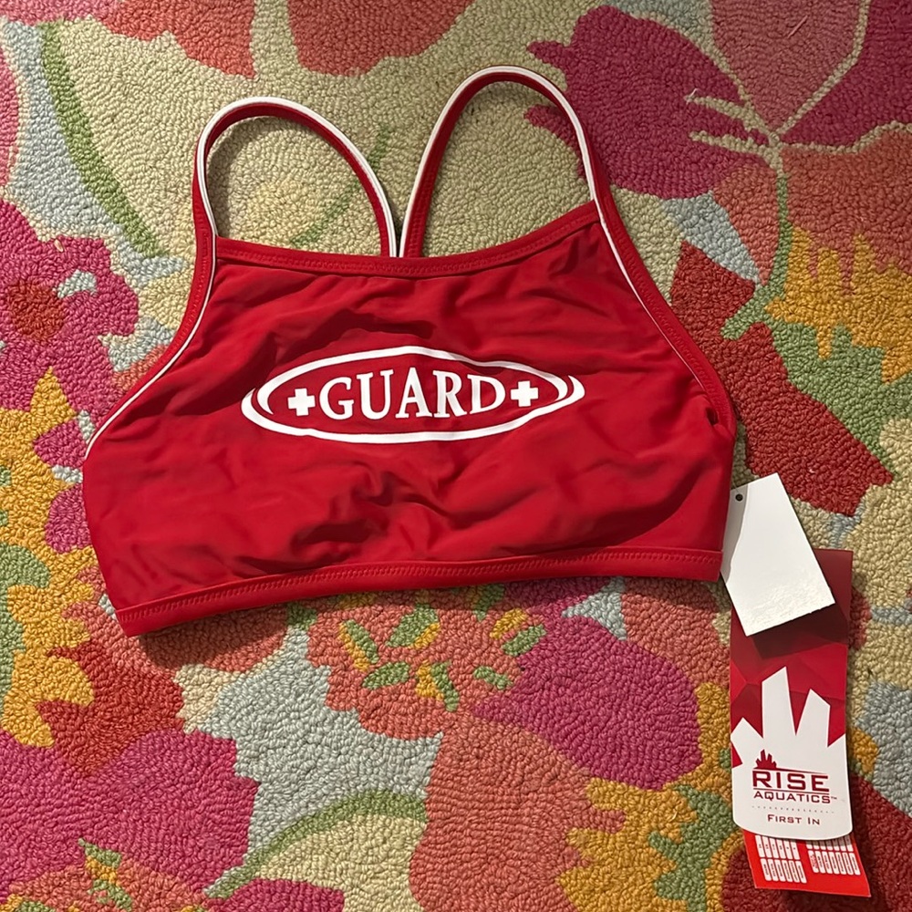 RISE Guard H-Back Reversible Bikini Top- Size XS- Never Worn